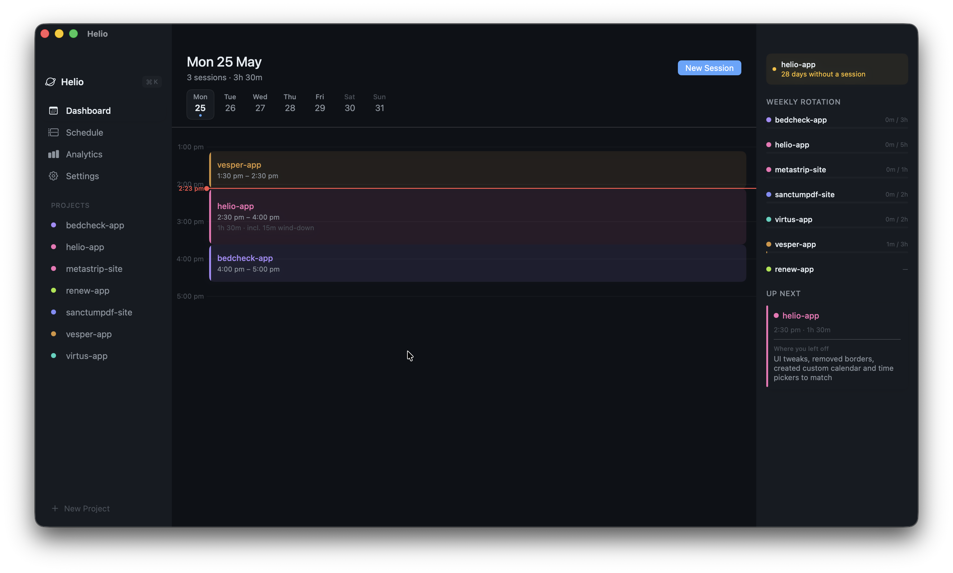 Helio screen