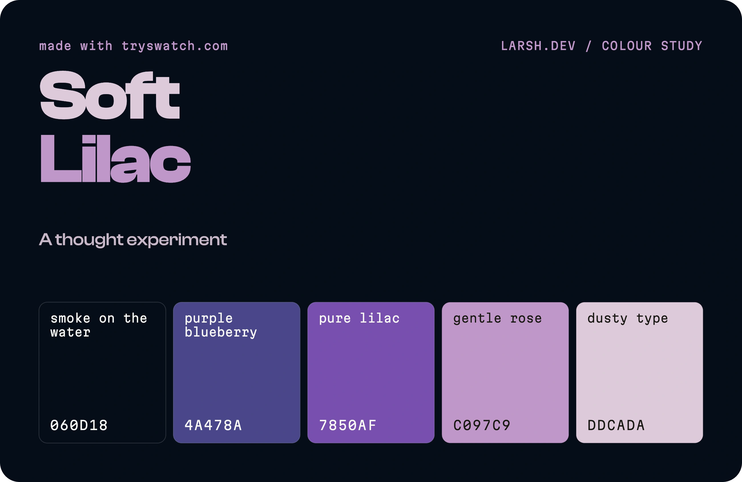 An exported palette card