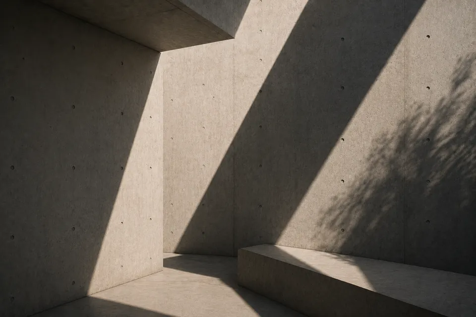 Light study, in concrete
