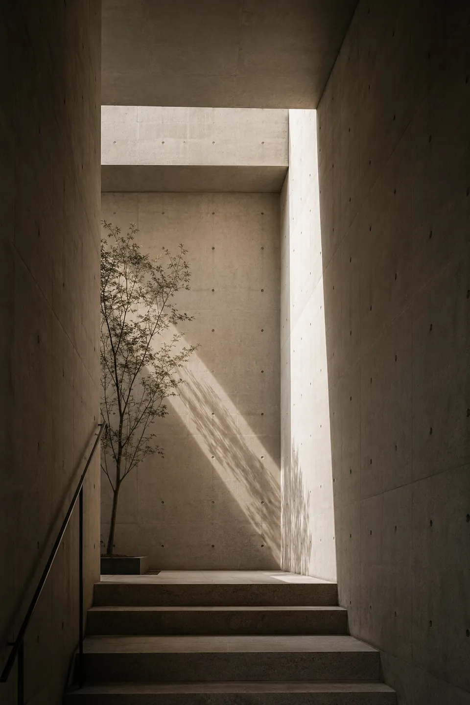 Stair and light, Courtyard House