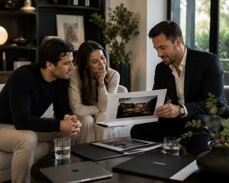 Hawthorne agent presenting a campaign to clients